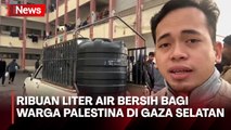 Relawan MER-C Salurkan Ribuan Liter Air Bersih bagi Warga Palestina di Gaza Selatan