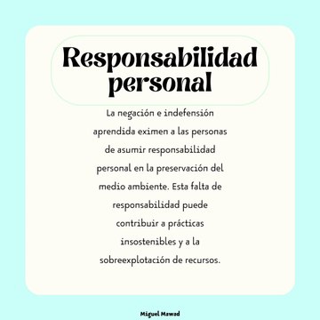 Miguel Mawad – La negación e indefensión ante el cambio climático.