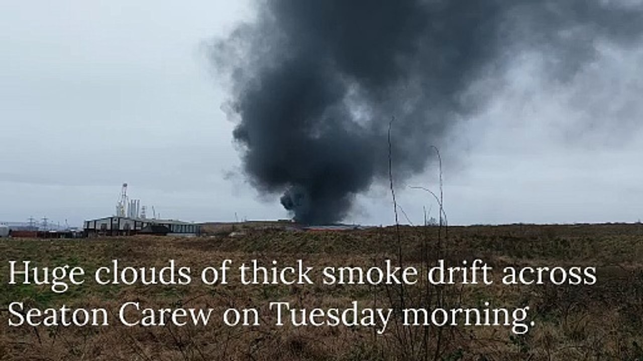 Seaton Meadows Landfill Fire Smoke video Dailymotion