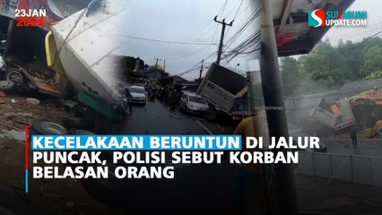 Kecelakaan Beruntun di Jalur Puncak, Polisi Sebut Korban Belasan Orang