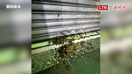 護膚店慘遭黑衣人潑屎 「糞」怒夜襲原因曝(翻攝畫面)