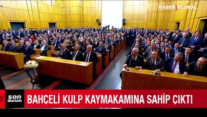 Bahçeli, imamın okumadığı hutbeyi Meclis kürsüsünde okudu