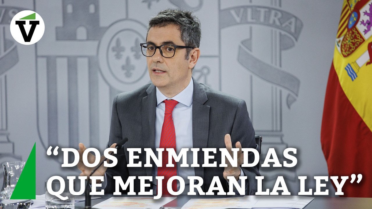 Bolaños sobre el acuerdo con Junts para la ley de amnistía: "Hemos pactado dos enmiendas técnicas que mejoran la ley"