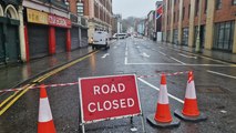 Storm Jocelyn: Great James Street closed due to safety fears over loose roof tiles