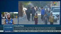 Palestina: Ciudadanos abandonan refugios en la ciudad de Jan Yunis y se desplazan hacia Rafah