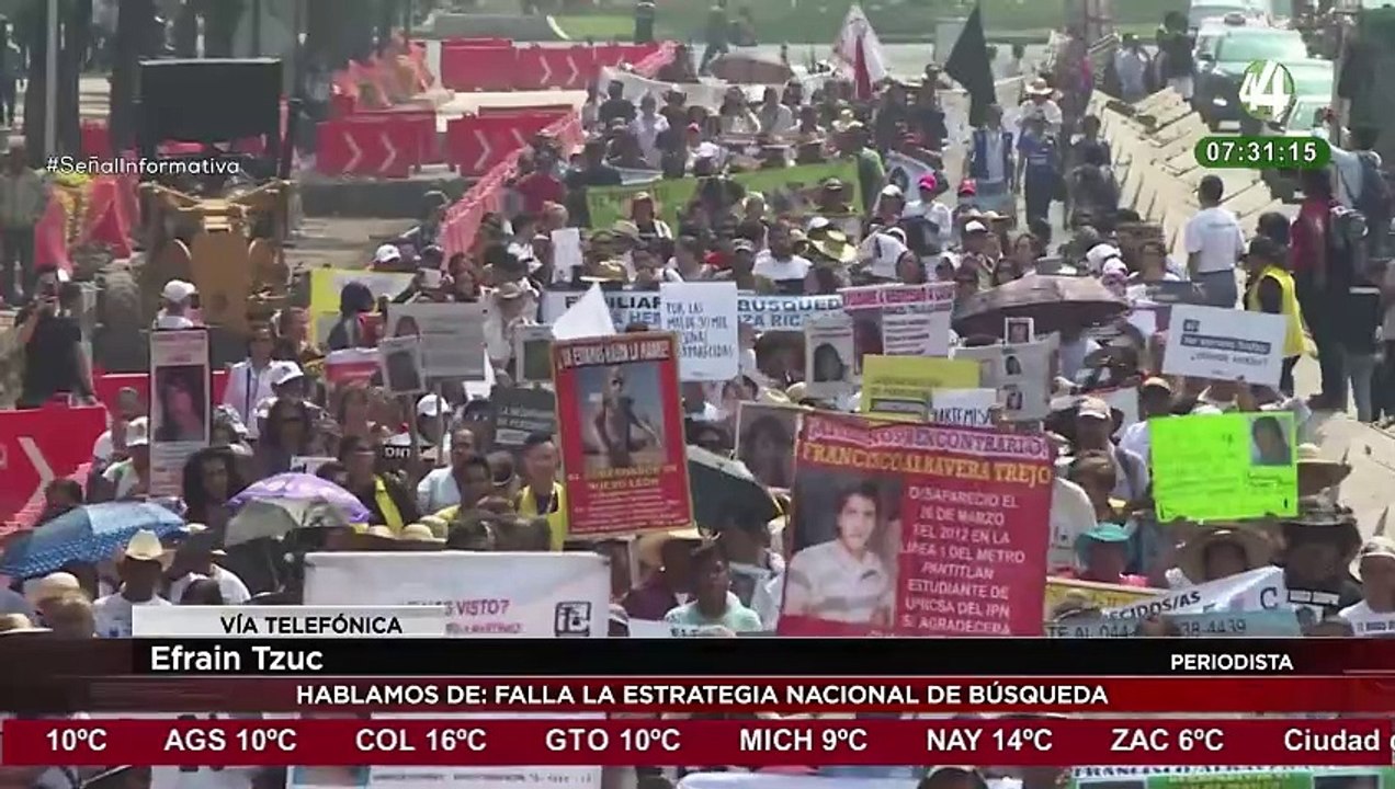 Efraín Tzuc habla sobre la falla la estrategia nacional de búsqueda