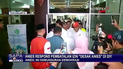 Anies Respons Pembatalan Izin Desak Anies di DIY: Ini Kemunduran Demokrasi