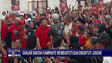 Kampanye di Salatiga Jawa Tengah, Ganjar Pranowo Bantah Buntuti Presiden Jokowi