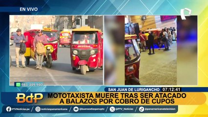 Delincuentes abren fuego contra mototaxistas en SJL por cobro de cupos: transeúnte pierde la vida