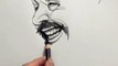 How to sketch drawing a face  #drawing #sketch #painting #art