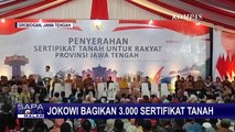 Presiden Jokowi Bagikan 3.000 Sertifikat Tanah saat Kunjungan Kerja di Grobogan