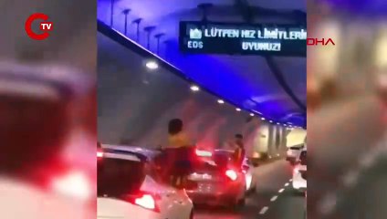 Avrasya Tüneli'ndeki tehlikeli yolculuk: Ceza kesildi