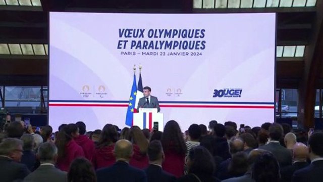Suivez en direct les vœux olympiques et paralympiques d'Emmanuel Macron