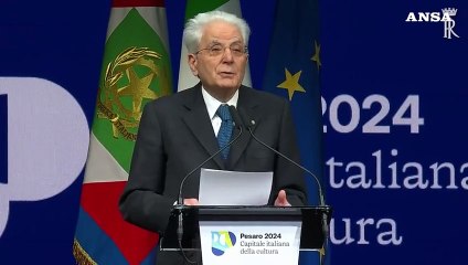 Mattarella a Pesaro, "cultura contro il pensiero unico"