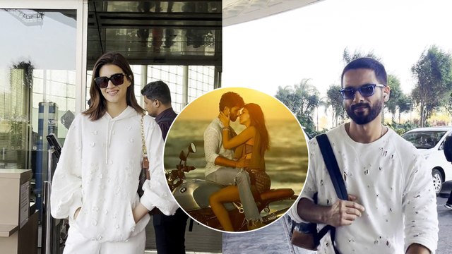 Shahid Sassy Kapoor & Kriti Robot Sanon Twin In White For Promoting Teri Baaton Mein Aisa Uljha Jiya