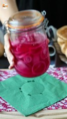 Pickles d'oignon rouges, parfaits pour rehausser vos plats !