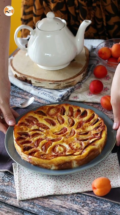 Easy apricot clafoutis