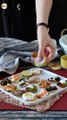 Platter of garnished blinis, the varied aperitif perfect for parties
