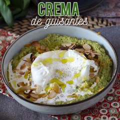 Crema para untar de guisantes: perfecta para acompañar con una burrata cremosa