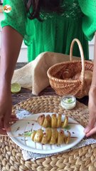 Patatas en espiral al horno. cómo hacerlas sin utensilios especiales