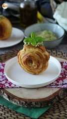 New york roll salgado, sabor pesto, feito com 4 ingredientes