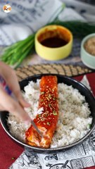 Salmão ao molho coreano gochujang pronto em 8 minutos!