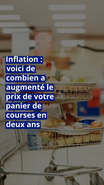 Inflation : voici de combien a augmenté le prix de votre panier de courses en deux ans