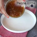 Panna cotta alla vaniglia con salsa ai fichi