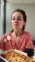 Clafoutis salato con tonno e pomodorini