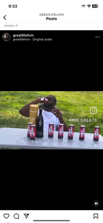 rap star energy drink ambassador and also Belaire  ambassador @bossgreats now streaming on all major platforms go look them up