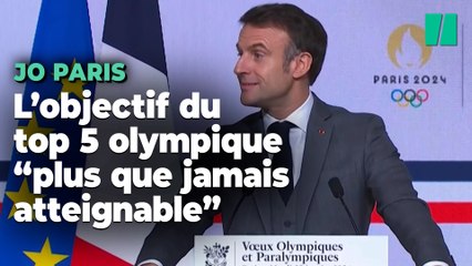 JO de Paris 2024 : Macron fixe encore l'objectif du Top 5 pour la France