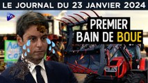 Agriculteurs VS Attal : le choc des France - JT du mardi 23 janvier 2024