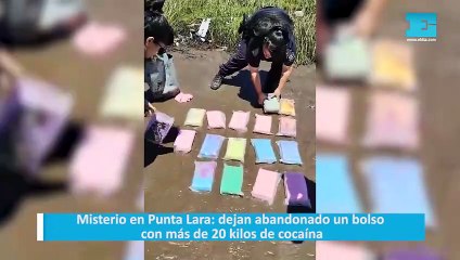 Misterio en Punta Lara dejan abandonado un bolso con más de 20 kilos de cocaína