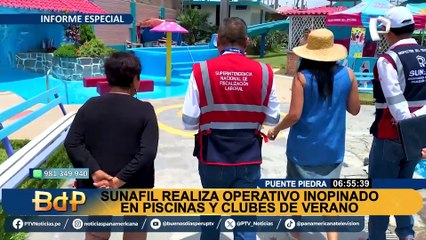Puente Piedra: Sunafil realiza operativo inopinado en piscinas y clubes de verano