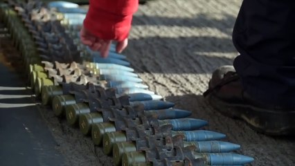 US Sailors Training on Mk 38 25mm Chain Gun 5D - A Live Fire Exercise