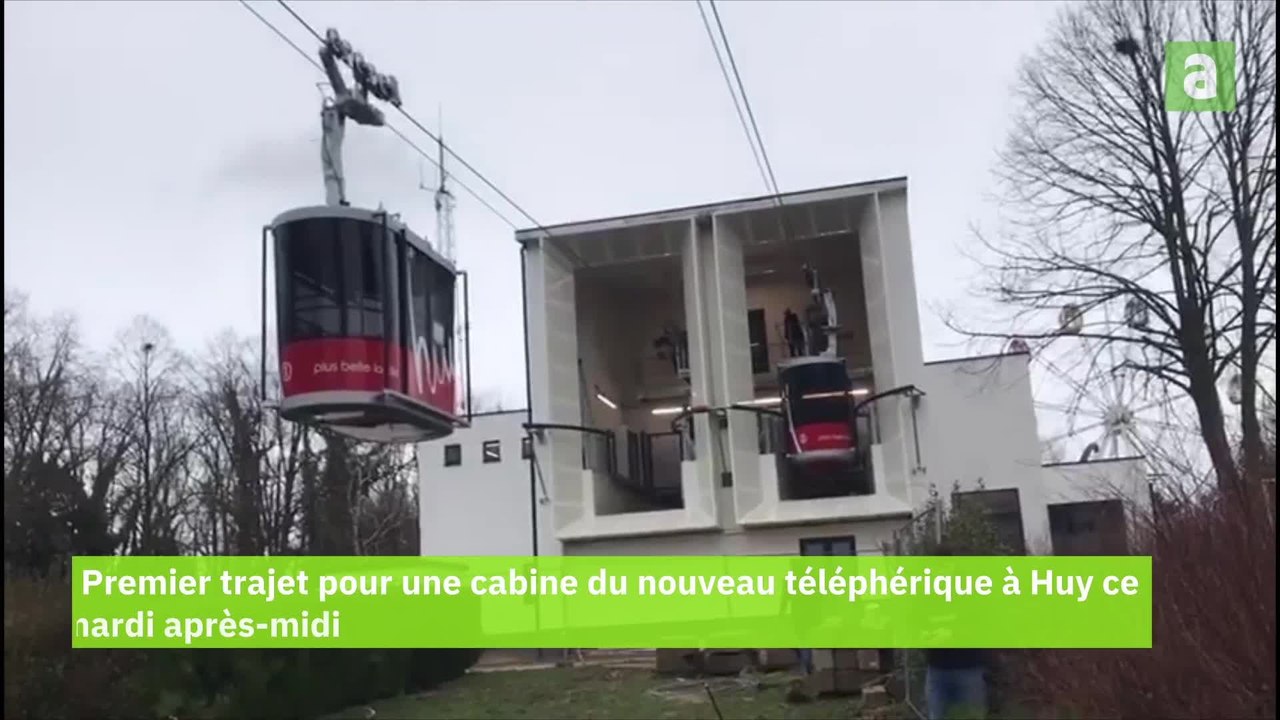 Huy : premier trajet pour une cabine du téléphérique
