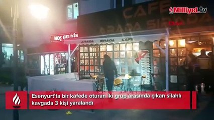 Esenyurt'ta kafede silahlı kavga! 3 kişi yaralandı