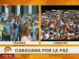 Pueblo venezolano sale a las calles para apoyar a la Revolución en la Caravana por la Paz