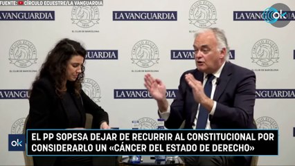 El PP sopesa dejar de recurrir al Constitucional por considerarlo un «cáncer del Estado de Derecho»