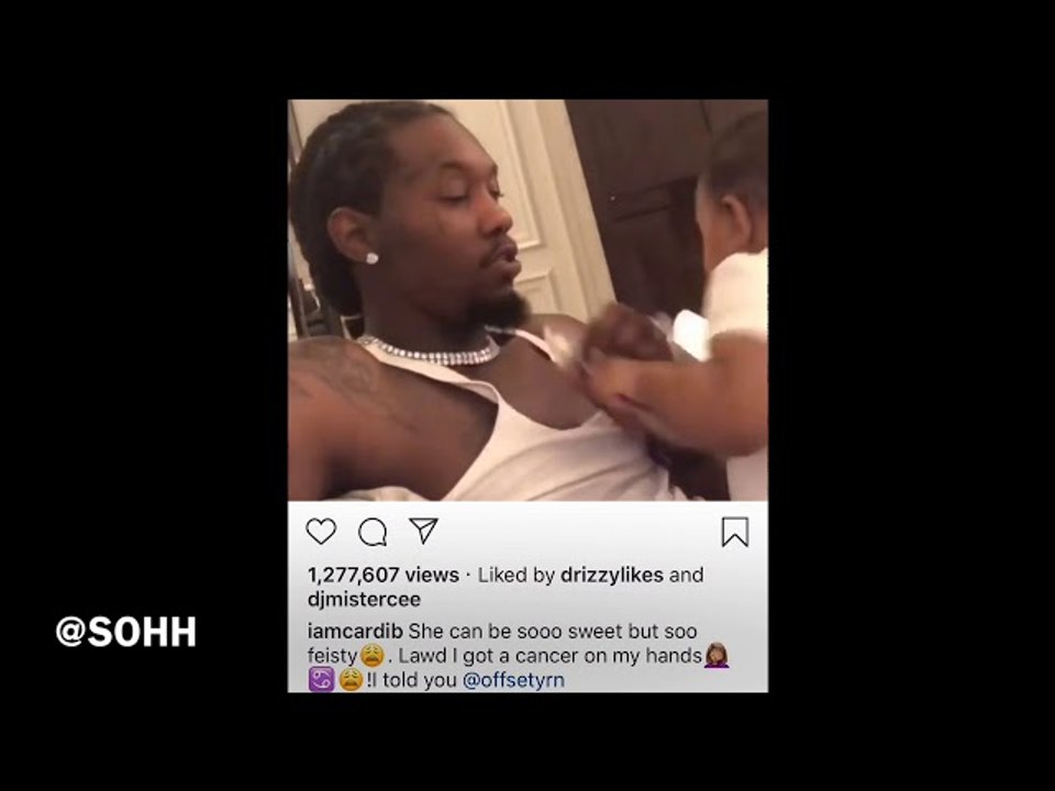 Cardi B’s Daughter Gets Feisty On Offset