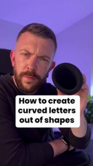 How to create curved letters