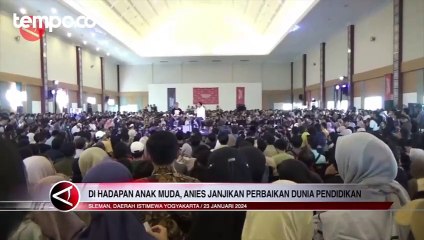 Di Hadapan Anak Muda, Anies Janjikan Perbaikan Dunia Pendidikan
