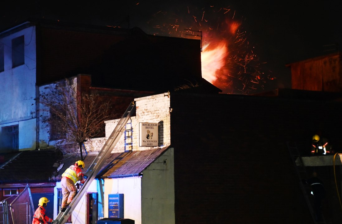 WIGAN: Scene of fire in Ashton-in-Makerfield
