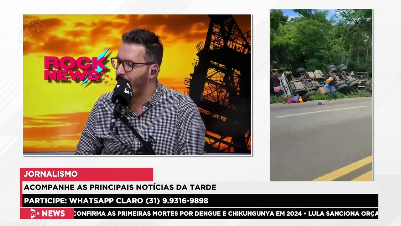 ROCKNEWS | Carreta tomba na BR-381 e carga é saqueada