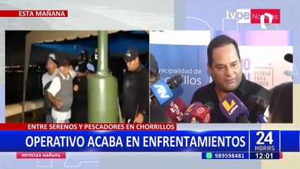 Descargar video: Alcalde de Chorrillos tras enfrentamiento con pescadores: no vamos autorizar el parque acuático