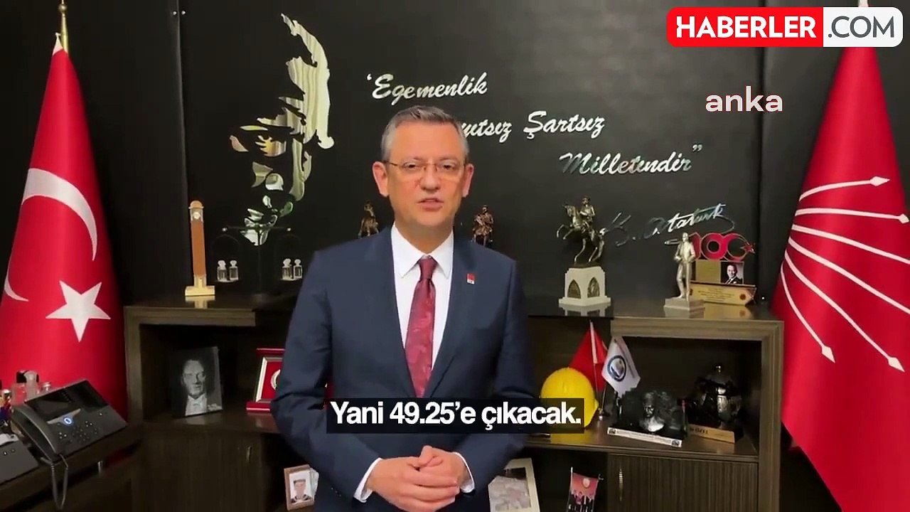 CHP Genel Başkanı Özgür Özel, Emekli Maaşlarındaki Artışı Eleştirdi