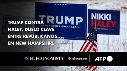 Trump contra Haley, duelo clave entre republicanos en New Hampshire