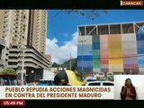 Caraqueños se mantienen firmes contra las acciones magnicidas realizadas al Pdte. Nicolás Maduro