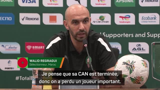 Maroc - Regragui annonce le forfait de Boufal : Je pense que sa CAN est terminée