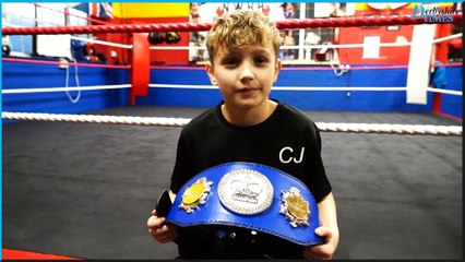 Caden James junior boxing champion